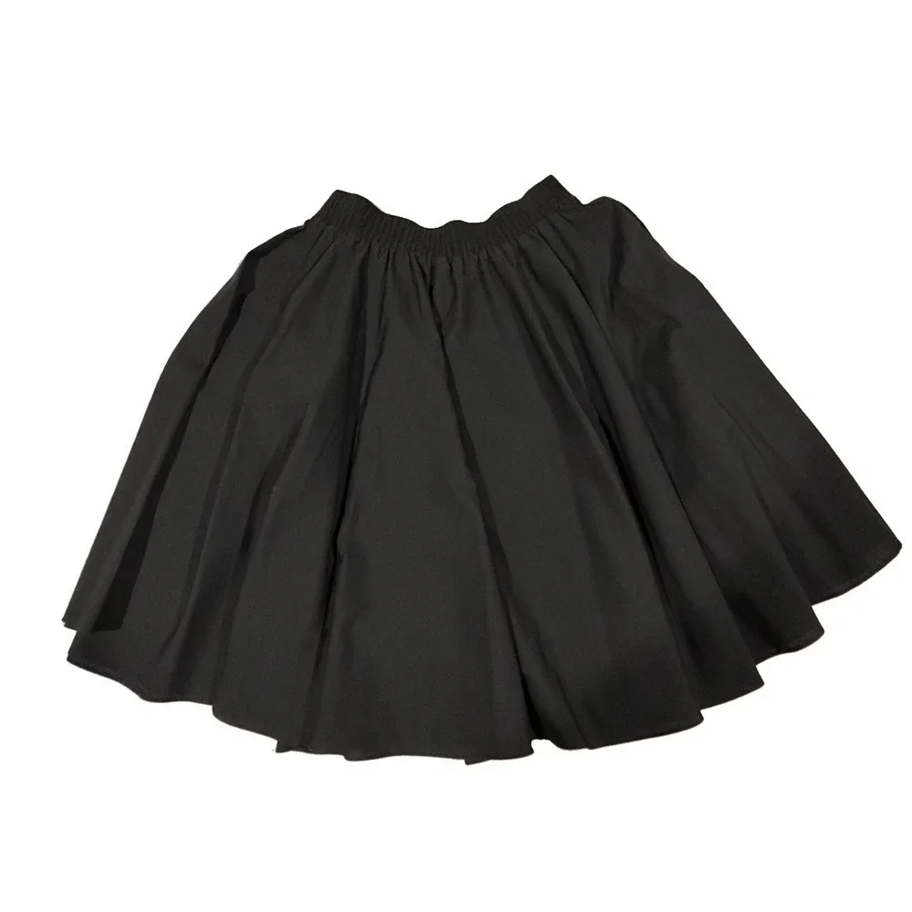 Vintage Malco Modes Poodle Style Square Dance Skirt Black Swing Rockabilly USA